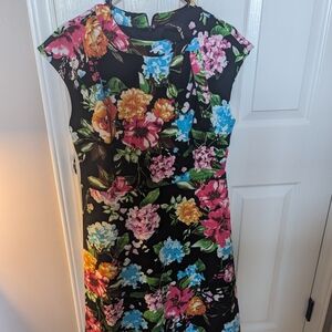 Floral Black Dress